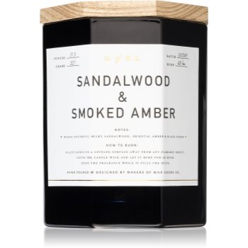 Makers of Wax Goods Sandalwood & Smoked Amber lumânare parfumată Amber imagine noua