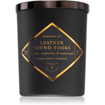 Makers of Wax Goods Leather Bound Books lumânare parfumată Books imagine noua