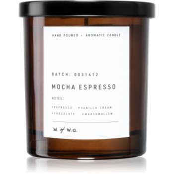 Makers of wax goods mocha espresso lumânare parfumată