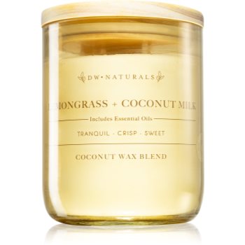 DW Home Naturals Lemongrass & Coconut Milk lumânare parfumată Online Ieftin Coconut