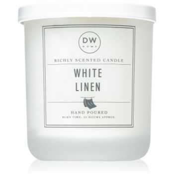 DW Home Signature White Linen lumânare parfumată