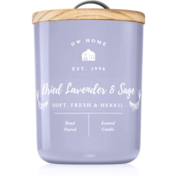 DW Home Farmhouse Dried Lavender & Sage lumânare parfumată