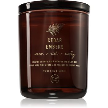 DW Home Fall Cedar Embers lumânare parfumată