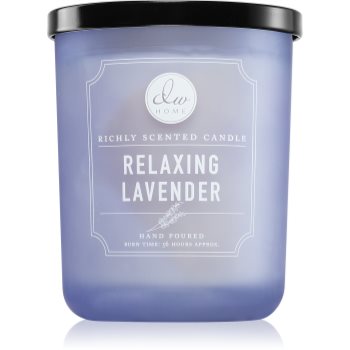 DW Home Signature Relaxing Lavender lumânare parfumată black lid