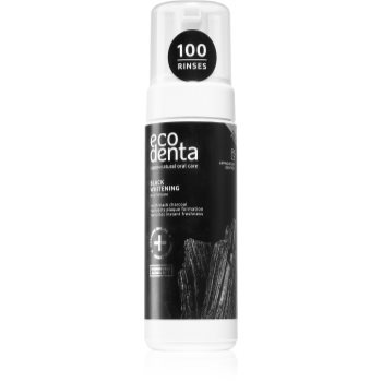 Ecodenta black charcoal spuma cu efect de albire