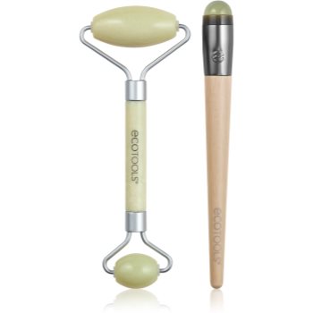 EcoTools Jade Duo rulou de masaj facial și accesoriu de masaj zona ochilor