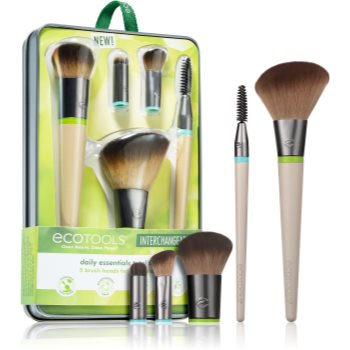 EcoTools Interchangeables™ Daily Essentials set de pensule cu husă EcoTools Cosmetice și accesorii