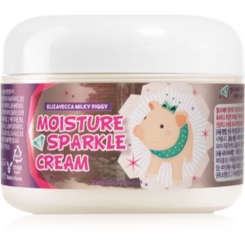 Elizavecca Milky Piggy Moisture Sparkle Cream crema hidratanta cu efect iluminator image1