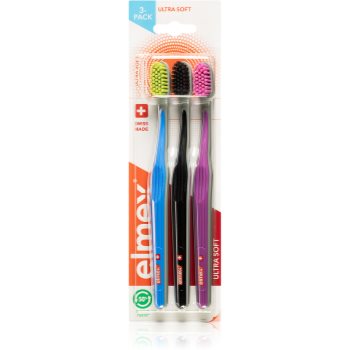 Elmex ultra compact head periuțe de dinți ultra soft 3 pc