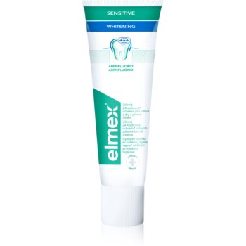Elmex Sensitive Whitening pasta de dinti din ingrediente naturale pentru dinti mai albi imagine notino.ro