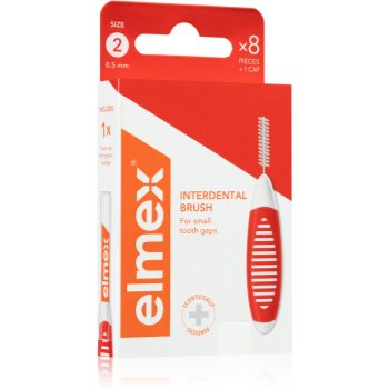 Elmex Interdental Brush 0,5 mm perii interdentare 8 buc Elmex imagine noua