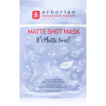 Erborian Shot Mask Its Matte Time! mască textilă hidratantă pentru un aspect mat