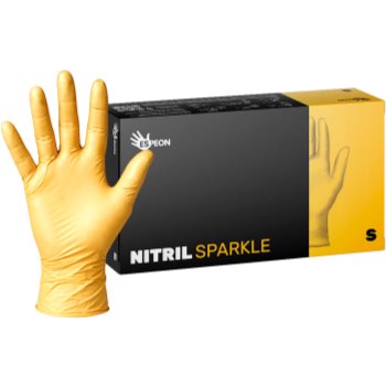 Espeon Nitril Sparkle Pearlescent Gold нітрилові неопудрені рукавички розмір S 2x50 кс