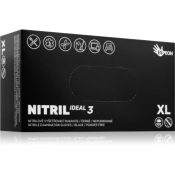 Espeon Nitril Ideal3 Black mănuși din nitril, fără pudră