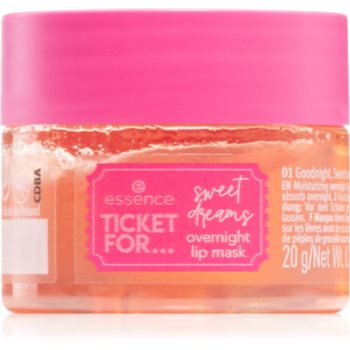 Essence ticket for... sweet dreams mască hidratantă pentru buze pentru noapte