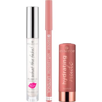 essence The Nude Lip Set set cadou de buze Heavenly - 1 | YEO