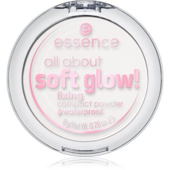 essence All About Soft Glow! Pudră transparentă de fixare pentru o piele mai luminoasa