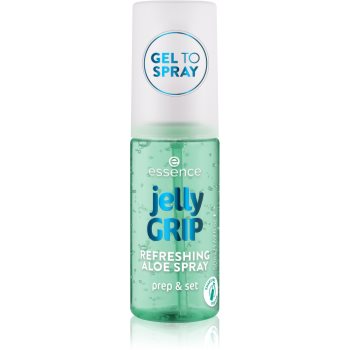 essence jelly GRIP bază de machiaj și spray fixator 2 în 1 cu efect revigorant