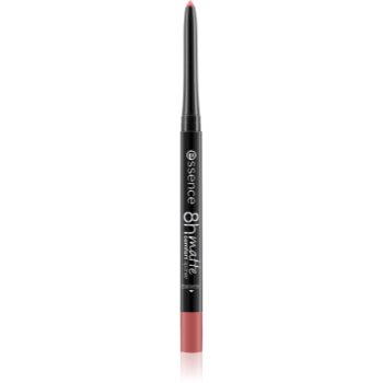 essence 8h Matte Comfort dermatograf mat de buze cu ascutitoare