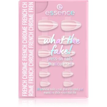 Cosmetice și accesorii, essence WHAT THE FAKE! unghii artificiale 05 FRENCH CHROME - Sellmag.ro