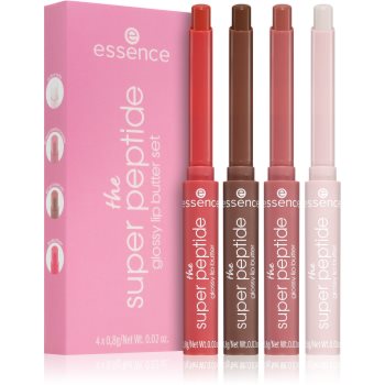 essence the super peptide glossy lip butter set set îngrijire buze