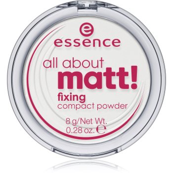 essence All About Matt! pudră transparentă compactă