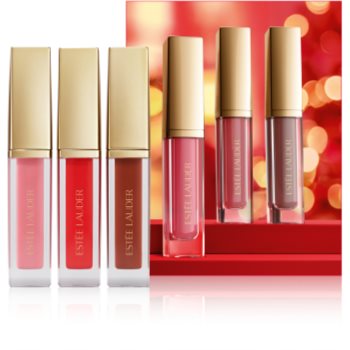 Estée Lauder Holiday Suite Kisses Glossy Pout Mini Lip Oil Trio подарунковий набір