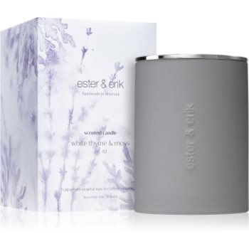 ester & erik scented candle white thyme & moss (no. 42) lumânare parfumată