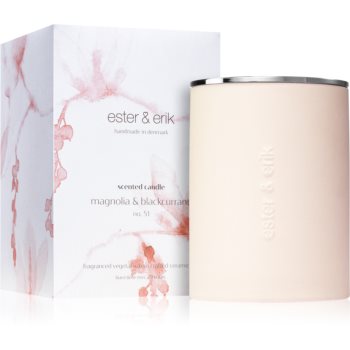 ester & erik scented candle magnolia & blackcurrant (no. 51) lumânare parfumată ester & erik imagine noua 2022