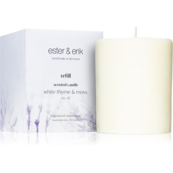 ester & erik scented candle white thyme & moss (no. 42) lumânare parfumată Refil 42) imagine noua