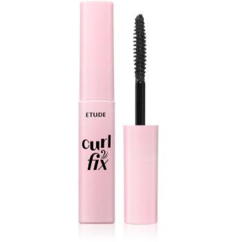ETUDE Curl Fix Mascara Mini mascara waterproof pentru volum și gene curbate