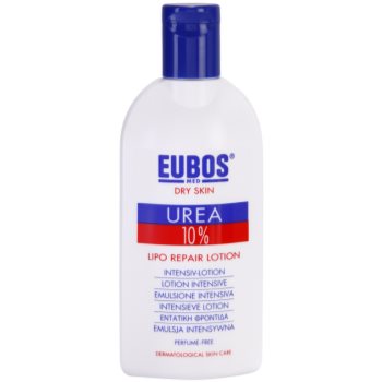 Eubos Dry Skin Urea 10% lotiune de corp hranitoare pentru piele uscata, actionand impotriva senzatiei de mancarime Eubos