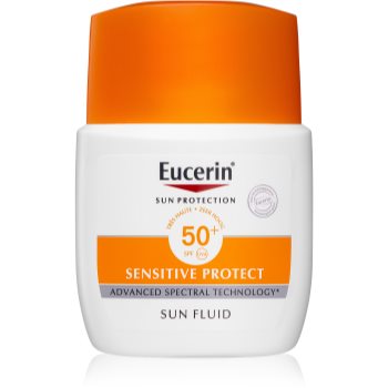 Eucerin Sun Sensitive Protect fluid protector mat pentru fata SPF 50+