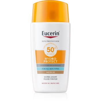Eucerin Sun Hydro Protect fluid pentru tonifierea bronzului SPF 50+ Eucerin Sun Hydro Protect fluid pentru tonifierea bronzului SPF 50+ - Sellmag.ro