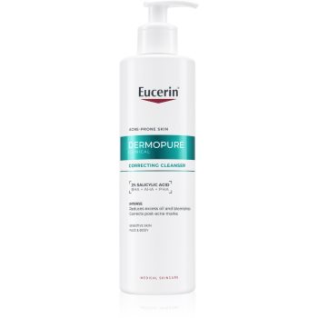 Eucerin DermoPure Clinical Correcting Cleanser gel exfoliant de curatare pentru fata si corp