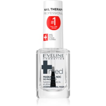 Eveline Cosmetics Nail Therapy Med+ Masca de noapte pe unghiile distruse