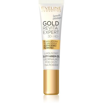 Eveline Cosmetics Gold Revita Expert crema de ochi pentru fermitate cu efect racoritor Eveline Cosmetics imagine