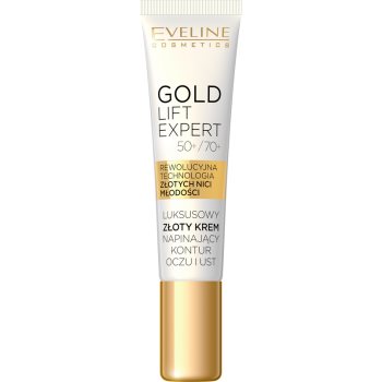 Eveline cosmetics gold lift expert crema tonifianta zona ochilor si a buzelor