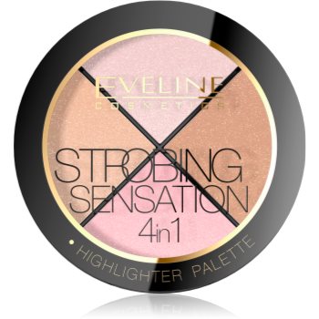 Eveline Cosmetics Strobing Sensation paletă de iluminatoare Accesorii cel mai bun pret online pe cosmetycsmy.ro