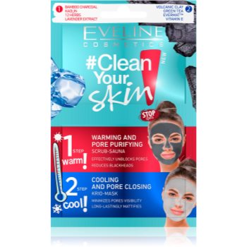 Eveline Cosmetics #Clean Your Skin masca pentru curatare profunda 2 in 1