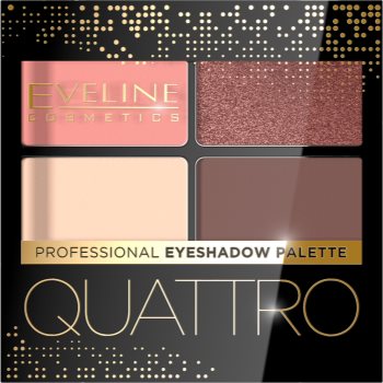 Eveline Cosmetics Quattro paletă cu farduri de ochi accesorii
