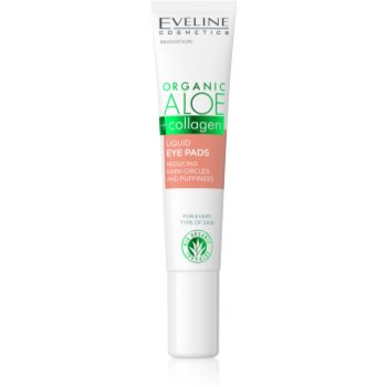 Eveline Cosmetics Organic Aloe+Collagen gel pentru ochi împotriva ridurilor și a cearcănelor întunecate