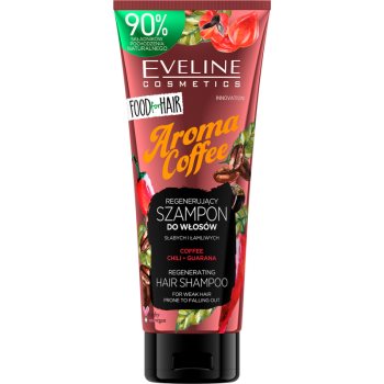 Eveline Cosmetics Food for Hair Aroma Coffee șampon energizant pentru păr fin, slab și casant Eveline Cosmetics imagine noua