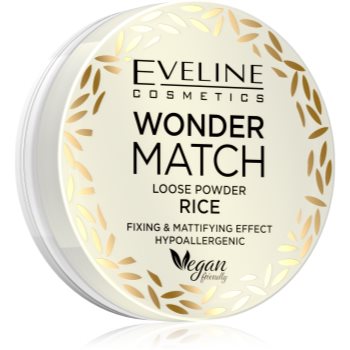 Eveline cosmetics wonder match pudră transparentă de fixare pentru un aspect mat