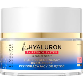 Eveline Cosmetics Bio Hyaluron 3x Retinol System crema Intensiv Regeneratoare 70+