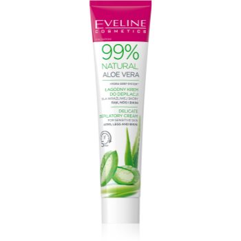 Eveline Cosmetics 99% Natural Aloe Vera crema calmanta pentru indepartarea parului linia inghinala si axile