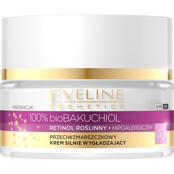 Eveline cosmetics bio bakuchiol crema anti-rid de zi si de noapte 40+
