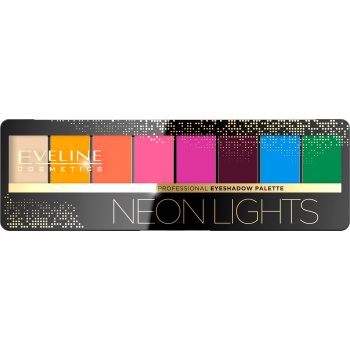 Eveline cosmetics neon lights paletă cu farduri de ochi