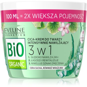 Eveline Cosmetics Bio Organic 3 in 1 crema intens hidratanta cu aloe vera Eveline Cosmetics Cosmetice și accesorii