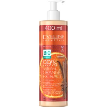 Eveline Cosmetics Bio Organic Natural Orange Extract Cremă corp nutritivă și pentru fermitate cu efect termogen